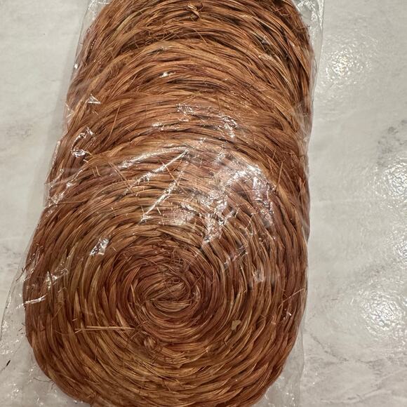 Vintage Kmart New Abaca Coasters 6 pc set absorbent decorative 3.5” diameter - Picture 3 of 5